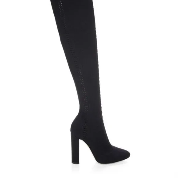 NEW RARE Gianvito Rossi Vires Knit Over The Knee Cuissard Thigh Boots Thurlow - Picture 5 of 12